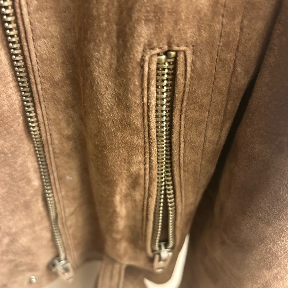 Blank NYC Suede Tan Biker Jacket - Picture 7 of 9